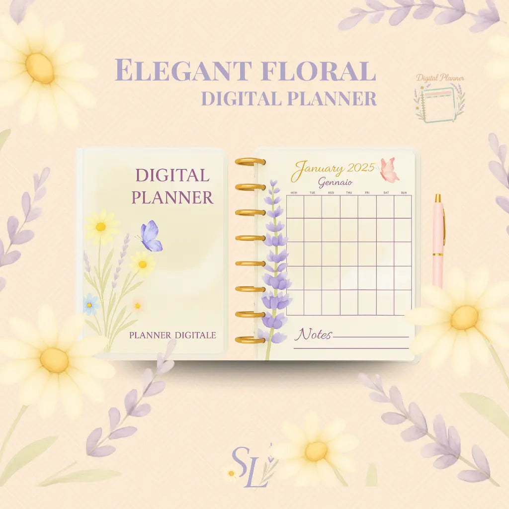 Elegant Floral Digital Planner