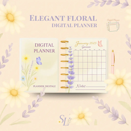 Elegant Floral Digital Planner