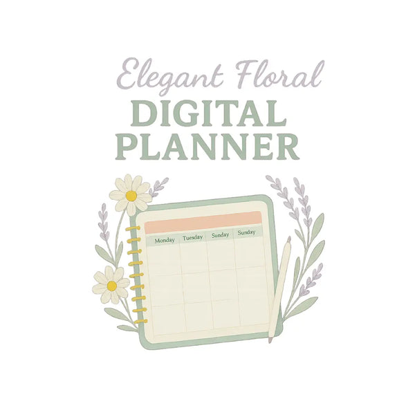 🌸 Elegant Floral Digital Planner
